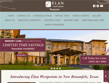 Tablet Screenshot of elanwestpointe.com